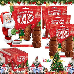 Kit Kat Santa Milk Chocolate Sharing Bag 55G X 12 Xmas Kids Chocolate Gift