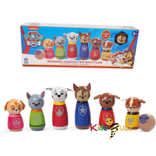 Paw Patrol Wooden Character Skittles – Bright & Colourful Indoor/Outdoor Character
