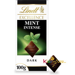 Lindt Excellence Dark Mint Chocolate Bar Each 100g Pack Of 5