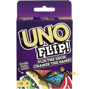 Mattel Games UNO FLIP! Family Card Game for Adults, Teens & Kids, Double-sided Deck with Special Flip Card, 112 Cards, 7 Year Old and Up