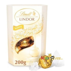 Lindt Lindor White Chocolate Truffles Carton 200G (Pack Of 2)