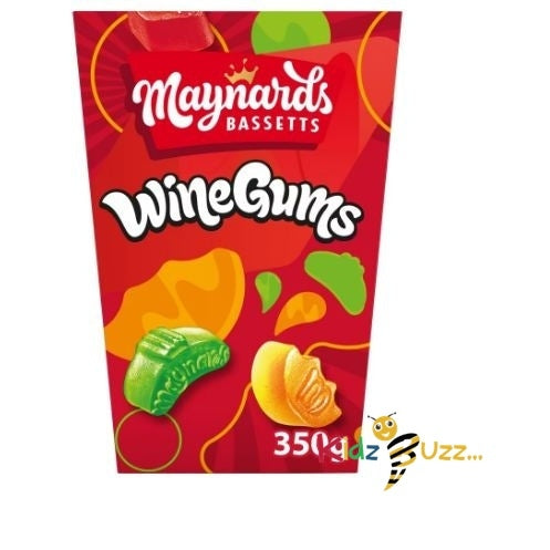 Maynards Bassetts Wine Gums Sweets Carton 350G
