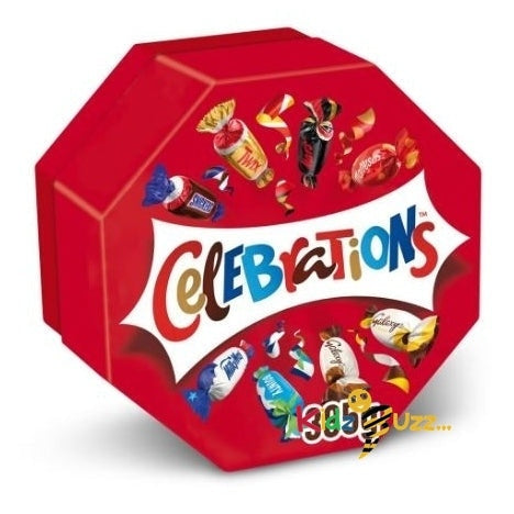 Celebrations Milk Chocolate Box Chocolate Bars Gift 385g Pack Of 2