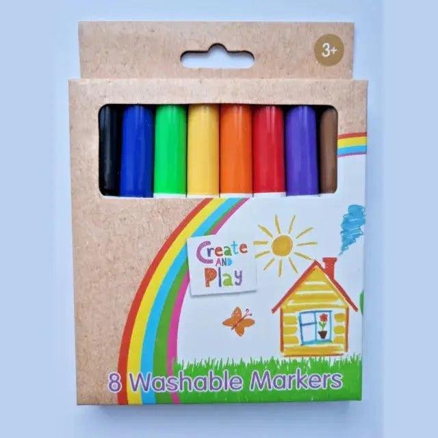 Washable Marker Pen Set Kids Fun Arts Crafts Create and Play - kidzbuzzz