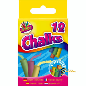 Artbox Pack of 12 Coloured Chalks in Box (Pack Of 6 Box)