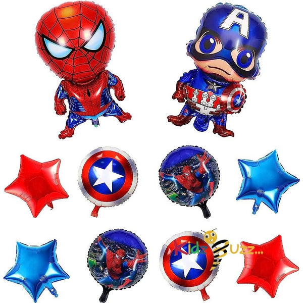 Super Hero Balloons Spider-man & Captain America