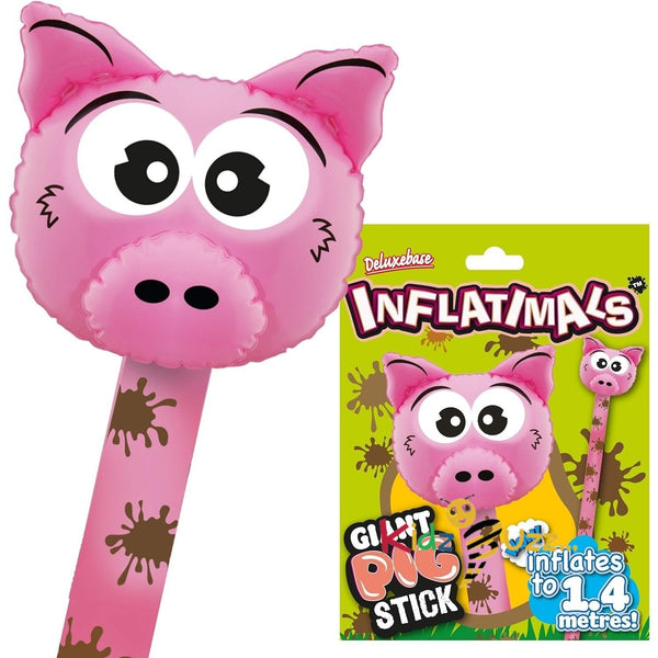 Giant Pig Inflatimals Stick-Giant Inflatable Farm Animal Blow Up Toy. - kidzbuzzz