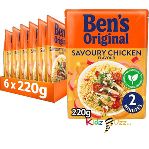 BEN'S ORIGINAL Savoury Chicken Microwave Rice, 6 X 220G