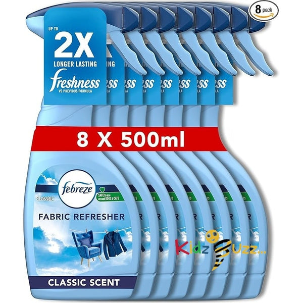 Febreze Fabric Freshener Spray, Odour Eliminator, Fresh 500 ml x 8 pmp 3.75£