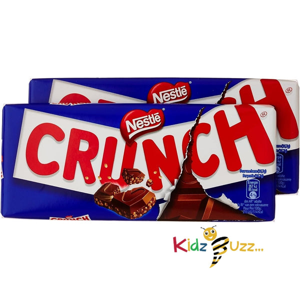 Crunch White Chocolate Bar 100g Pack Of 10