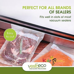 Vacuum Seal Rolls Embossed 2 Vacuum Seal Rolls 11 Inches x 20 Feet 28cm x 6m