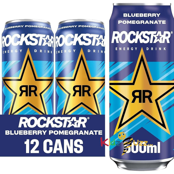 Rockstar Xdurance Blueberry Pomegranate ACAI Energy Drink - 12 x 500ML