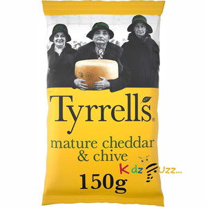 Tyrrells Crisps Mature Cheddar & Chive 150G x 3Pcs