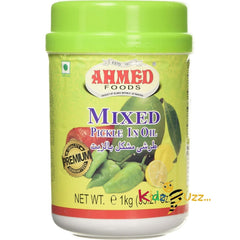Ahmed Foods Mixed Pickle in Oil, 1 kg X 6 Pcs