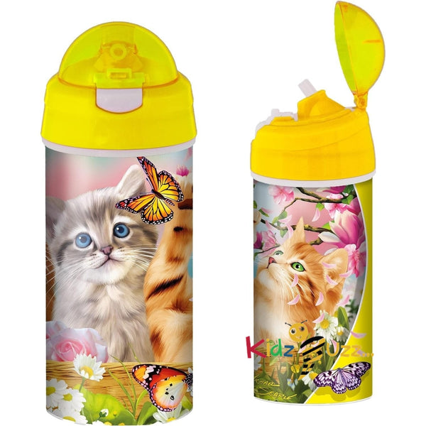 Kitten Fun time Water Bottle - kidzbuzzz