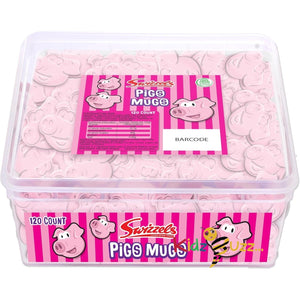 Swizzels Pigs Mugs Sweet Tub (120pcs)