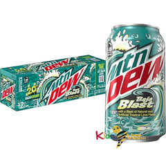 Mountain Dew 24 Pack Baja Blast Drink 355ml Drink Cans