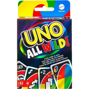 UNO All Wild Card Game with 112 Cards, Gift for Kid, Family & Adult Game