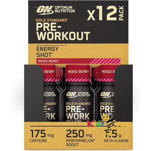 Optimum Nutrition  Pre-Workout Energy Shot Mixed Berry Flavour 60ml