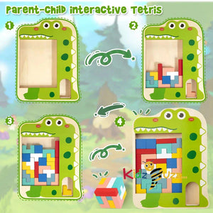 New Wooden Blocks Puzzle Brain Teasers Toy - Educational Toy Pattern Blocks