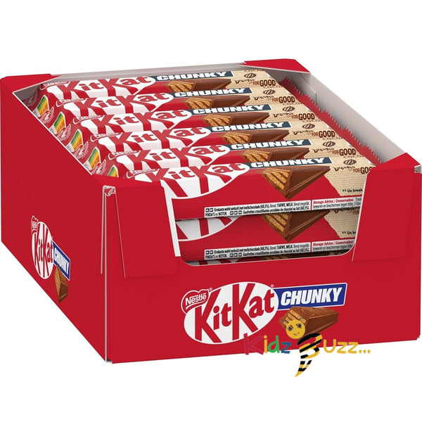 Kitkat Chunky Milk Chocolate Bar - Benefit Packaging - Box of 24 Chocolate Bars