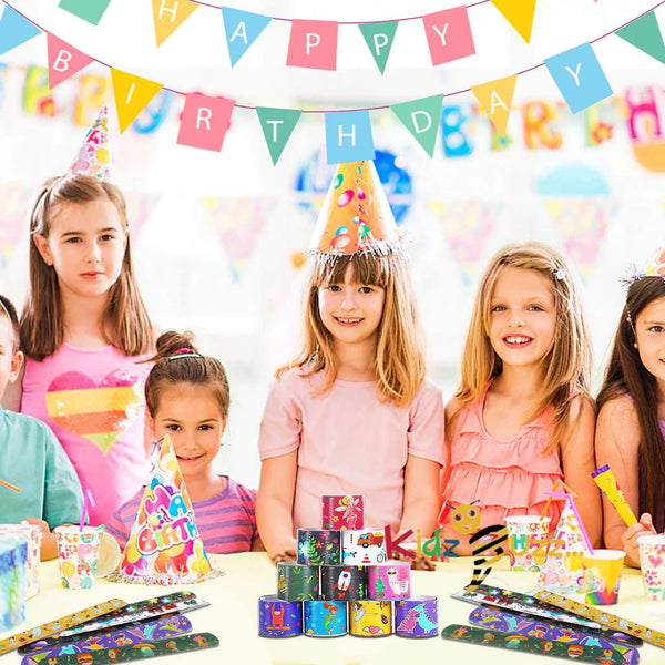 Slap Bracelets for Kids Slap Bands Wristband Party Favors Snap Bracelets