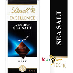 Excellence Dark Lindt Chocolates Bars Multipack - Pack of 4 x 100g Orange, Raspberry, Caramel Sea Salt & Hazelnut Bars & Topline Card. Chocolate Gift for Christmas Stocking Fillers, Birthday Gifts