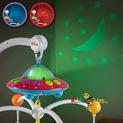Nuby Musical Cot Mobile with Colour Changing Wall/Ceiling Starlight Projection