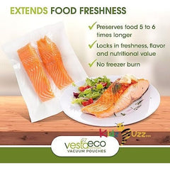 Vacuum Seal Rolls Embossed 2 Vacuum Seal Rolls 11 Inches x 20 Feet 28cm x 6m