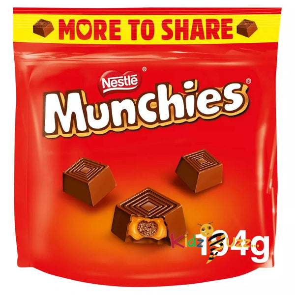 Munchies Milk Chocolate Share Bag 194G Pack of 3