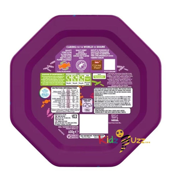 Quality Street Chocolate Tub 600G Pack Of 2