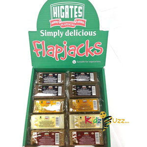 Higates Vegetarian Flapjacks Mixed Case 120g (Box of 30)