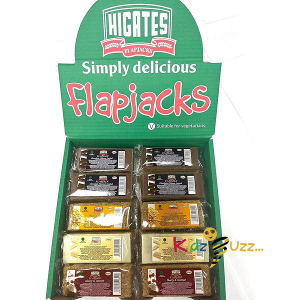 Higates Vegetarian Flapjacks Mixed Case 120g Box of 30