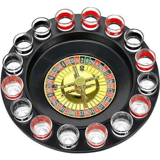 Drinking Roulette incl. 16 shot glasses - kidzbuzzz