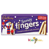 Cadbury Snowy Fingers Milk & White Chocolate Biscuits 115g Pack Of 12