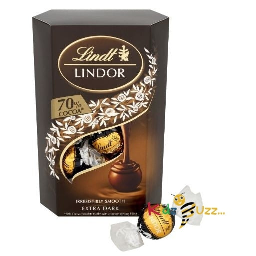 Lindt Lindor 70% Extra Dark Chocolate Truffles 200g Pack Of 5