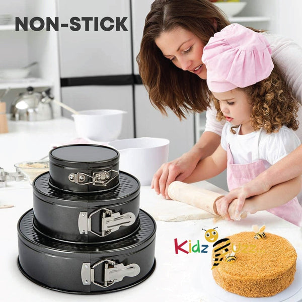 Cake Tin Set Round 2.9L-3.4L-3.9L - 3pcs Cake Tin Set