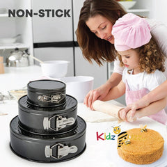 Cake Tin Set Round 2.9L-3.4L-3.9L - 3pcs Cake Tin Set