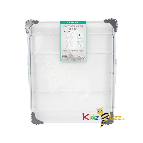 Clothes Airer White 63x26.5x29.5cm-Homecare Laundry Accessories