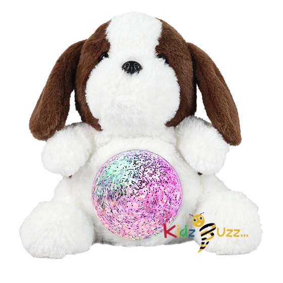 Charlie The Puppy With Light Soft Toy Magic Belly Bear