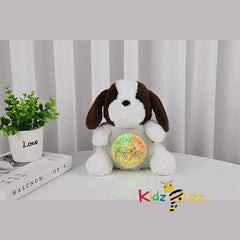 Charlie The Puppy With Light Soft Toy Magic Belly Bear