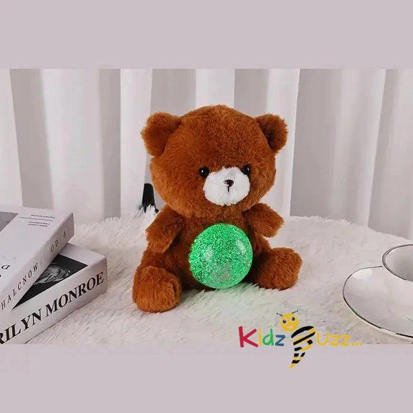 Fudge The Teddy With Light Soft Toy Magic Belly Bear