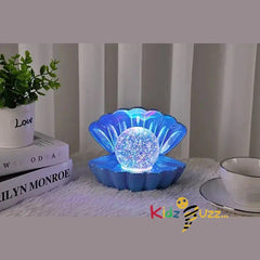 Blue Pearl Sea Shell LED Colour Changing Mood Lamp