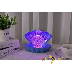 Blue Pearl Sea Shell LED Colour Changing Mood Lamp