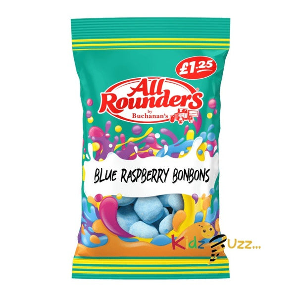 All Rounders Blue Raspberry Bonbons  12X 110g Tasty Treaty - kidzbuzzz