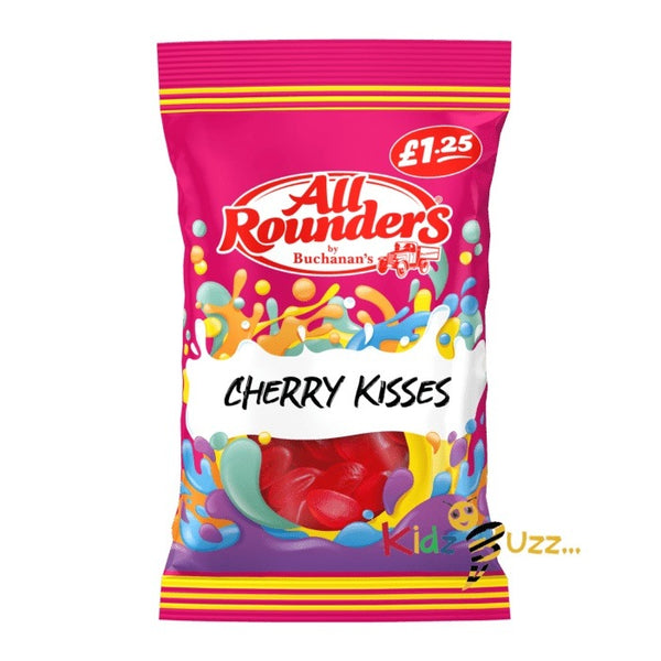 All Rounders Cherry Kisses12X 110g Tasty Treat - kidzbuzzz