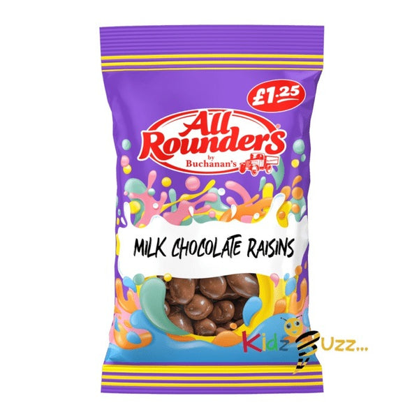All Rounders Chocolate Raisins 12X 110g Tasty Treaty - kidzbuzzz
