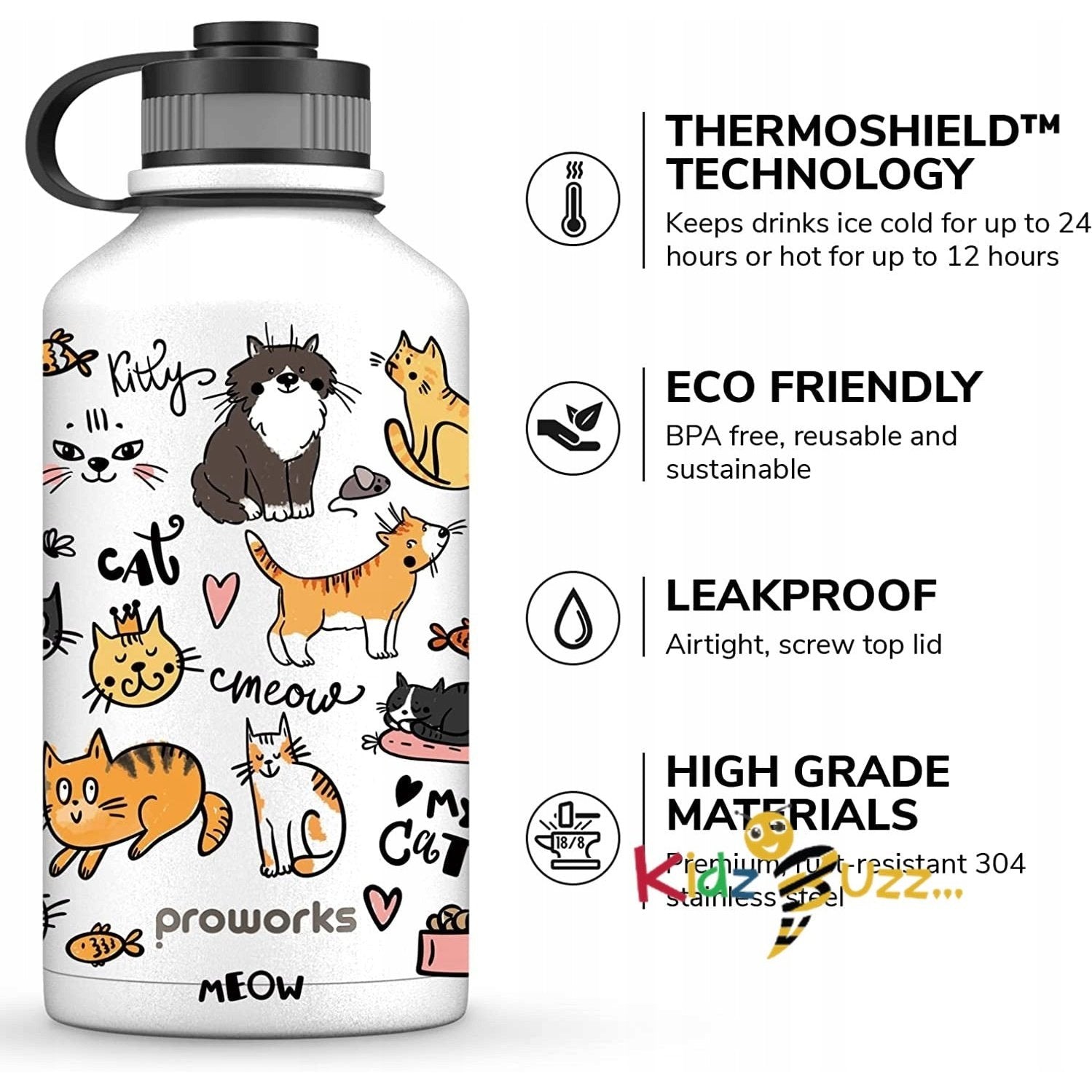 Proworks Proworks Insulated Water Bottle 2Litre | kidzbuzzz
