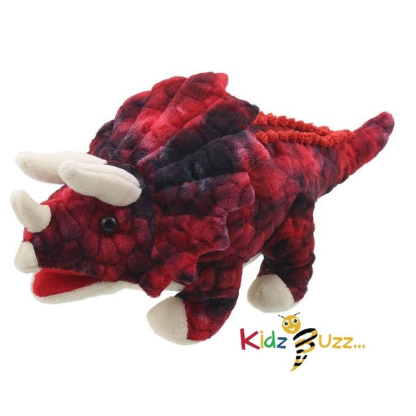 Baby Triceratops Red Soft Toy For Kids