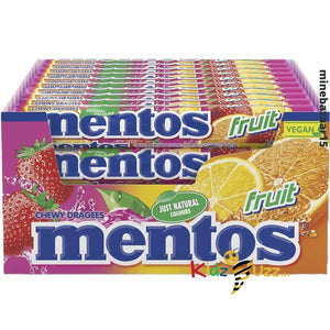 Mentos Party Sweets - Fruit Chewy Sweets (Pack of 40 Rolls) Chewing Gum
